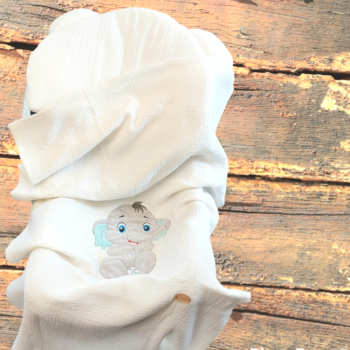 Zestaw muślinowy -Słonik