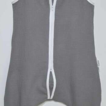 Muślinowy Śpiworek z nogawkami -kolor -Ciemno szary