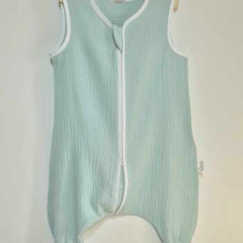 Muślinowy Śpiworek z nogawkami -kolor-Miętowy