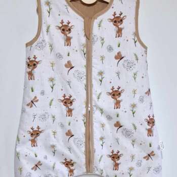 Śpiworek z nogawkami wzór-Jelonki