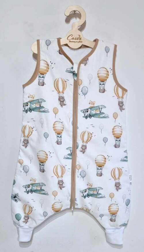 Śpiworek z nogawkami wzór-Samoloty z balonami
