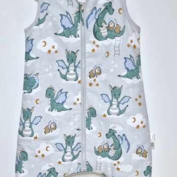 Śpiworek z nogawkami wzór-Smoki