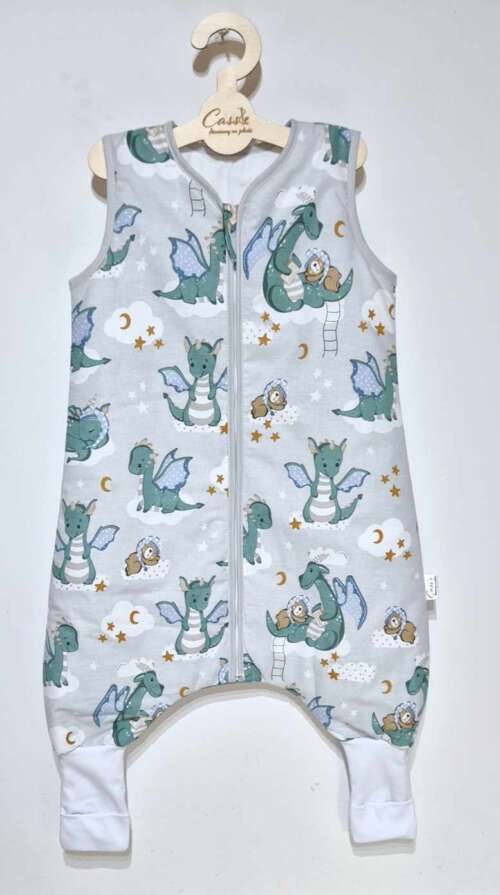 Śpiworek z nogawkami wzór-Smoki