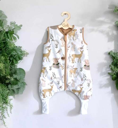 Śpiworek z nogawkami wzór-Sarenka