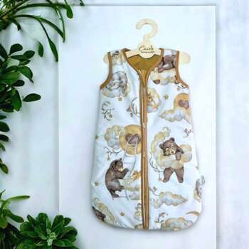 Śpiworek KLASYCZNY   wzór Misie Beżowe