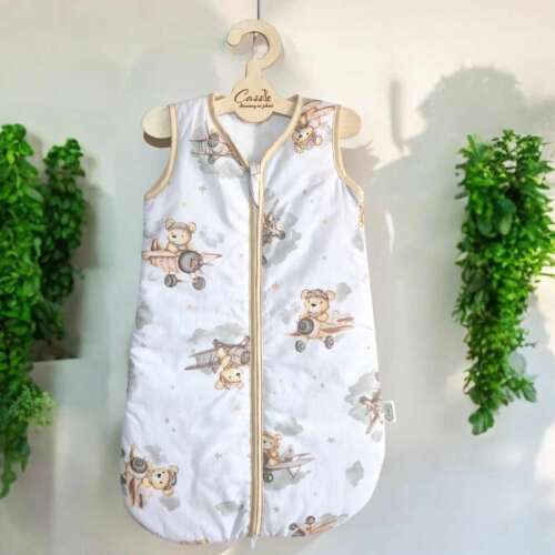 Śpiworek KLASYCZNY   wzór Lotnik akrobata (beżowy)