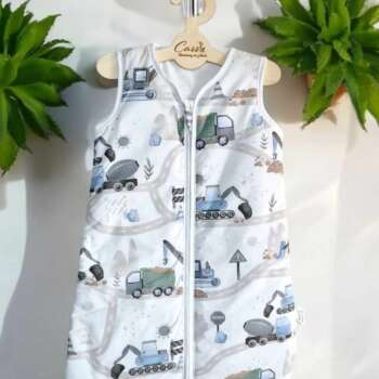 Śpiworek KLASYCZNY   wzór Budowa blue