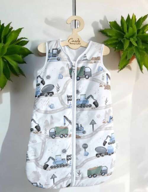 Śpiworek KLASYCZNY   wzór Budowa blue