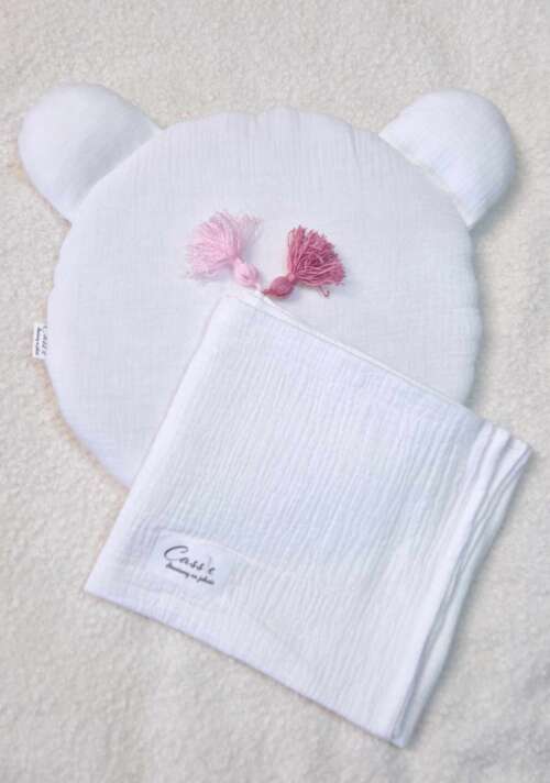 Kocyk/otulacz z podusią lub bez -kolor Biały