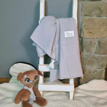 Kocyk/otulacz z podusią lub bez -kolor Jasno Szary