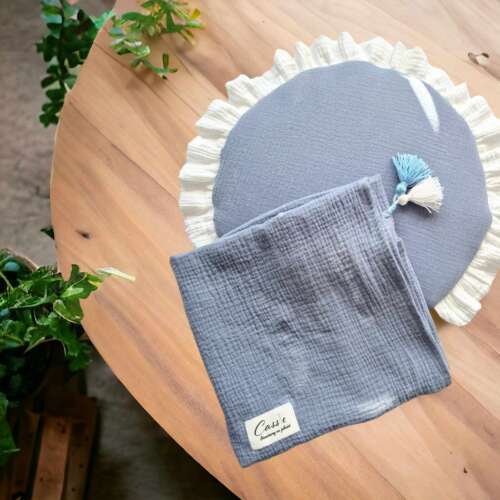 Kocyk/otulacz z podusią lub bez-wzór Jeans