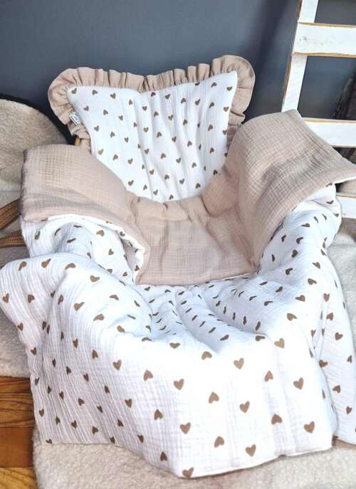 Kołderka z Podusią +Opcja Worka (Muślin)