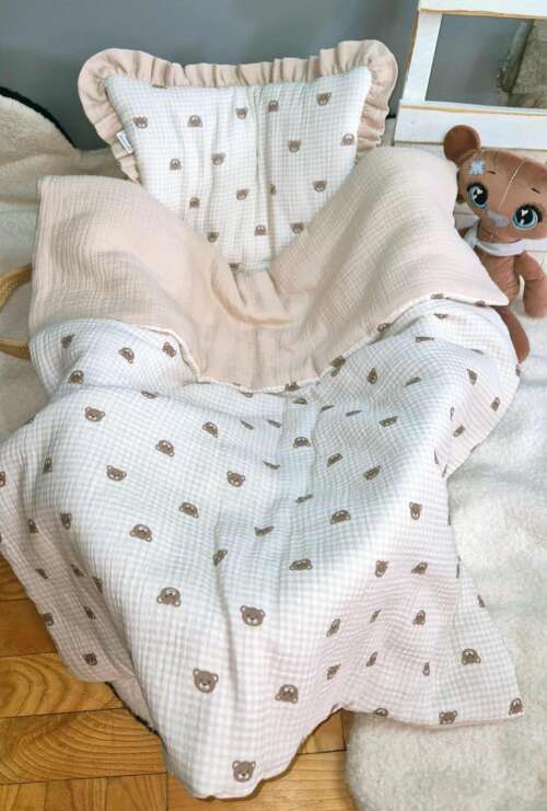 Kołderka z Podusią +Opcja Worka (Muślin)