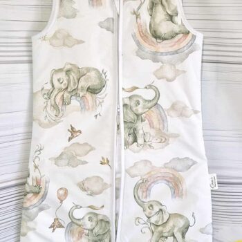 Śpiworek z nogawkami wzór-Słonik