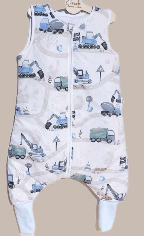 Śpiworek z nogawkami wzór-Budowa blue