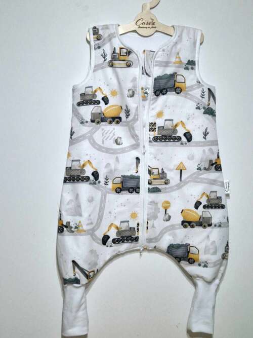 Śpiworek z nogawkami wzór-Budowa yellow