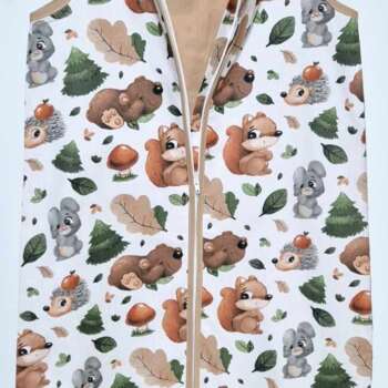 Śpiworek z nogawkami wzór-Leśne 2