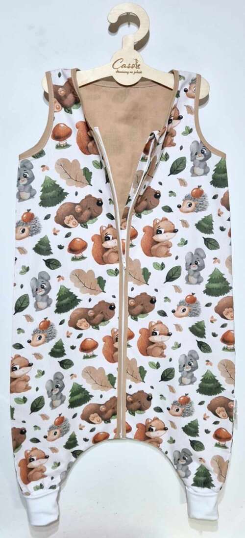 Śpiworek z nogawkami wzór-Leśne 2