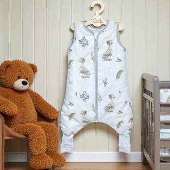 Śpiworek z nogawkami wzór-Gąski w kapeluszach