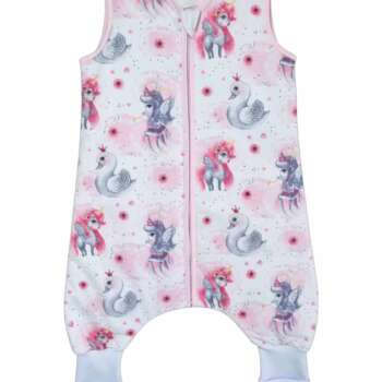 Śpiworek z nogawkami wzór-Jednorożec