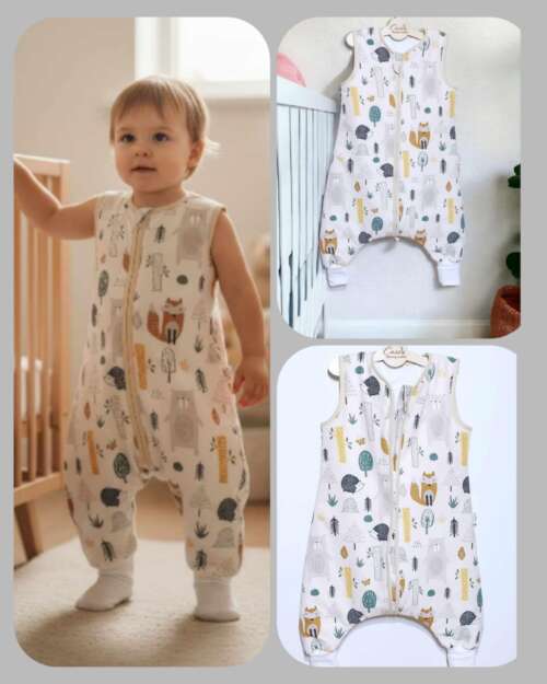 Śpiworek z nogawkami wzór-Lisek