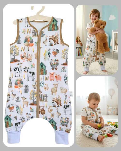 Śpiworek z nogawkami wzór - Farma